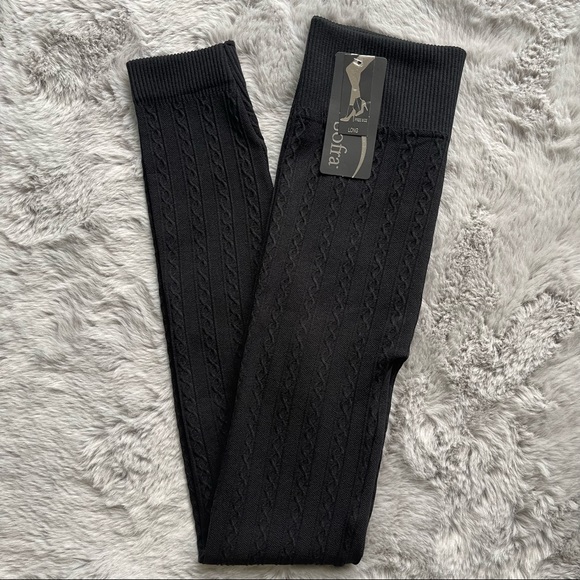 Sofra Nwt Womens Fleece Lined Leggings 